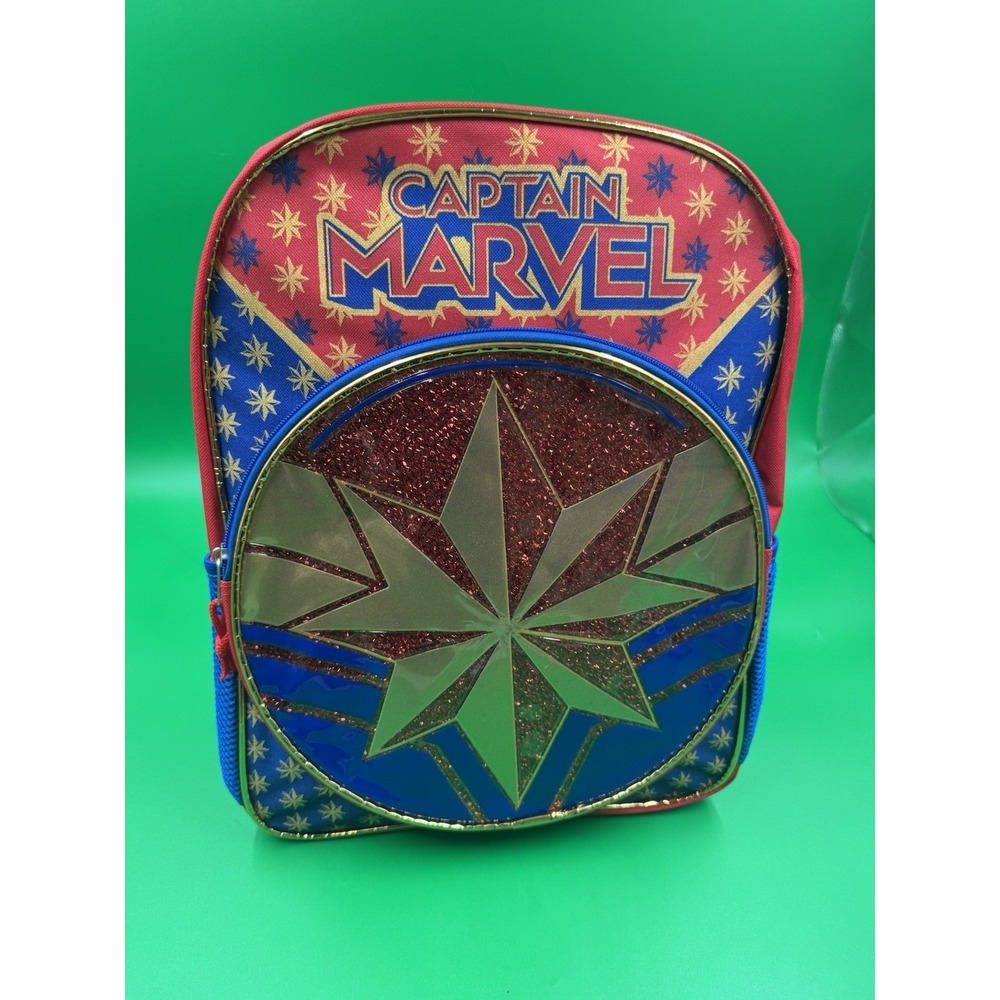 MARVEL~New 16"‎ Glittery AVENGERS CAPTAIN MARVEL Backpack